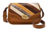 FOSSIL Heritage Mini Flap Crossbody Bag Brown Stripe FOSSIL Heritage Mini Flap Crossbody Bag Brown Stripe