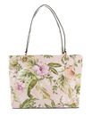 GUESS Nerina Noel Tote Peach Floral GUESS Nerina Noel Tote Peach Floral