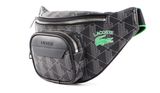 LACOSTE Waist Bag Mono Noir Gris Estragon