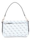 GUESS Eco Brenton Flap Shoulder Bag White Logo