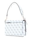 GUESS Eco Brenton Flap Shoulder Bag White Logo