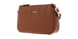 GUESS Noelle Double Pouch Crossbody Light Cognac