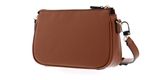 GUESS Noelle Double Pouch Crossbody Light Cognac
