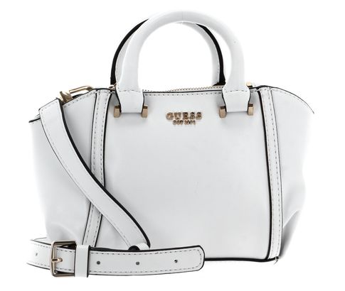 GUESS Leie Mini Status Satchel White