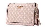 GUESS Abey Multi Compartment Xbody Light Rose Logo