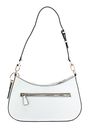 GUESS Noelle Top Zip Shoulder Bag White