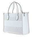 GUESS Katey Perf Small Tote White GUESS Katey Perf Small Tote White