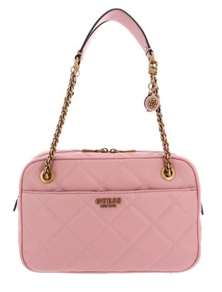 GUESS Abey Top Zip Shoulder Bag Dusty Pink