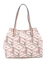 GUESS Vikky Large Tote Pale Rose Logo GUESS Vikky Large Tote Pale Rose Logo