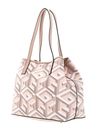 GUESS Vikky Large Tote Pale Rose Logo GUESS Vikky Large Tote Pale Rose Logo