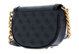 GUESS Izzy Mini Crossbody Flap Coal Logo