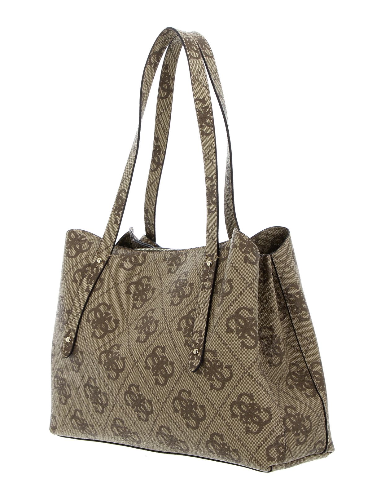 GUESS Girlfriend Satchel Latte Logo Modeherz