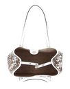 GUESS Vikky Tote Latte Logo / White GUESS Vikky Tote Latte Logo / White