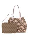 GUESS Vikky Large Tote Latte Logo / Pale Rose GUESS Vikky Large Tote Latte Logo / Pale Rose