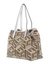 GUESS Vikky Large Tote Taupe Logo GUESS Vikky Large Tote Taupe Logo