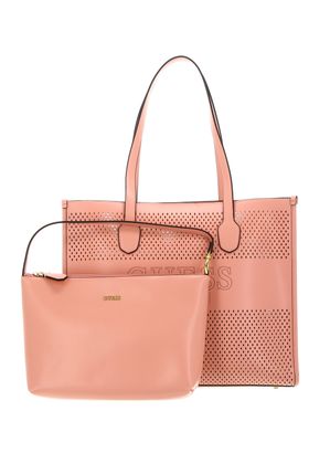 GUESS Katey Perf Tote Pink