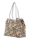 GUESS Vikky Tote Taupe Logo GUESS Vikky Tote Taupe Logo