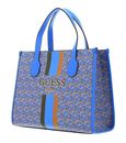 GUESS Silvana Two Compartment Tote Aquatic Logo