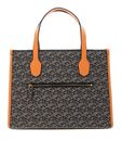 GUESS Silvana Two Compartment Tote Black Logo / Cognac
