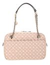 GUESS Abey Top Zip Shoulder Bag Light Rose Logo