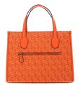GUESS Silvana Two Compartment Tote Orange Logo