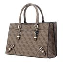 GUESS Didi Society Satchel Latte Logo