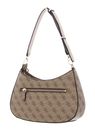 GUESS Noelle Top Zip Shoulder Bag Latte Logo GUESS Noelle Top Zip Shoulder Bag Latte Logo