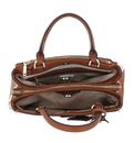 GUESS Eco Elements Girlfriend Satchel Cognac