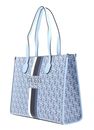 GUESS Silvana Girlfriend Tote Ice Blue Logo