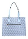 GUESS Silvana Girlfriend Tote Ice Blue Logo