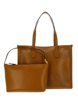 GUESS Katey Perf Tote Cognac