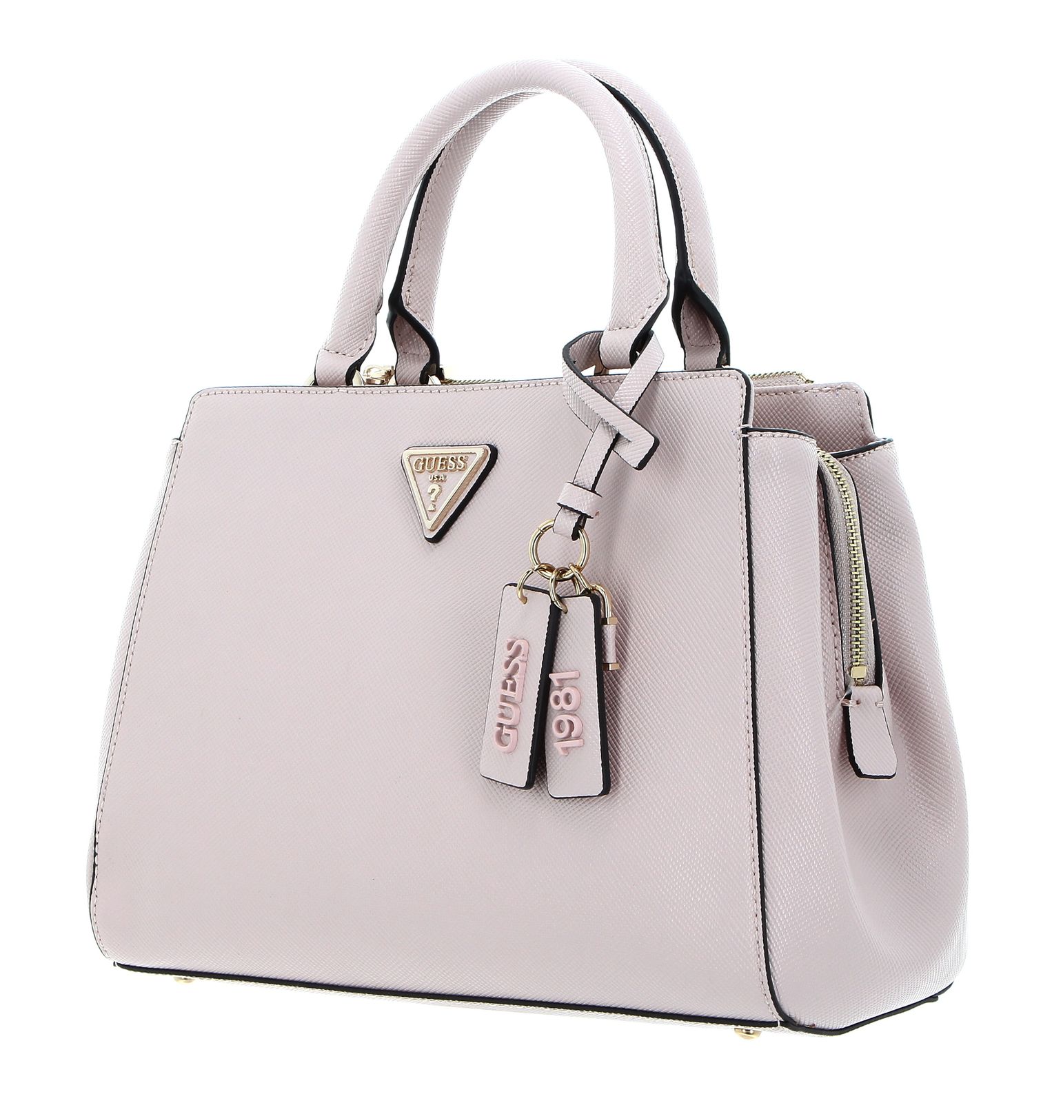 GUESS Handtasche Eco Elements Girlfriend Satchel Light Rose Modeherz