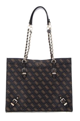 GUESS Didi Society Tote Brown Logo