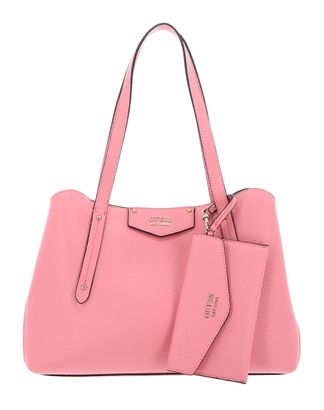 GUESS Eco Brenton Girlfriend Satchel Pink