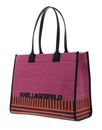 KARL LAGERFELD K / Skuare Raffia Tote Pink Multi KARL LAGERFELD K / Skuare Raffia Tote Pink Multi