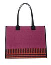 KARL LAGERFELD K / Skuare Raffia Tote Pink Multi KARL LAGERFELD K / Skuare Raffia Tote Pink Multi
