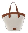 KARL LAGERFELD K / Tulip Tote Canvas Bag M Natural / Sudan Brown