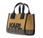 KARL LAGERFELD K / Skuare Raffia Tote S Natural / Black