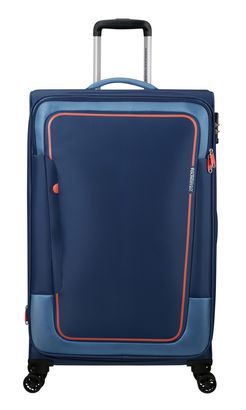 American Tourister Pulsonic Spinner 80 / 30 EXP TSA Trolley Combat Navy