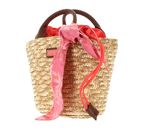 MANDARINA DUCK Seashell Straw Bag Coral MANDARINA DUCK Seashell Straw Bag Coral