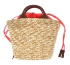 MANDARINA DUCK Seashell Straw Bag Coral MANDARINA DUCK Seashell Straw Bag Coral