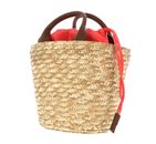 MANDARINA DUCK Seashell Straw Bag Coral MANDARINA DUCK Seashell Straw Bag Coral