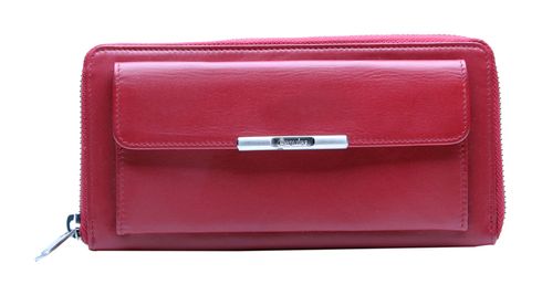 Esquire Helena Zip Around Wallet Red