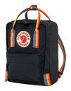 Fjällräven Kånken Mini Black - Rainbow Pattern