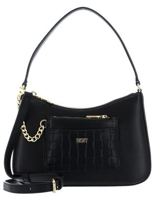 DKNY Simona Tz Demi Crossbody Bag Black / Gold