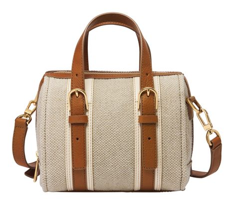 FOSSIL Carlie Mini Satchel Natural Brown