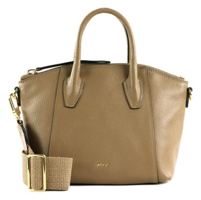 abro Leather Ariete Ivy Handbag Coconut