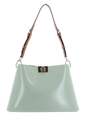 FURLA Fleur Shoulder Bag M Felce