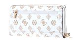 GUESS Laurel Zip Around Wallet L White Logo GUESS Laurel Zip Around Wallet L White Logo