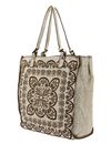 CATERINA LUCCHI Peperomia Shopping Bag Platino + T / Cognac CATERINA LUCCHI Peperomia Shopping Bag Platino + T / Cognac